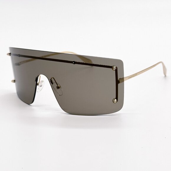 NEW ALEXANDER MCQUEEN AM0412S 002 SHIELD UNISEX SUNGLASSES ALEXANDER MCQUEEN main image 5